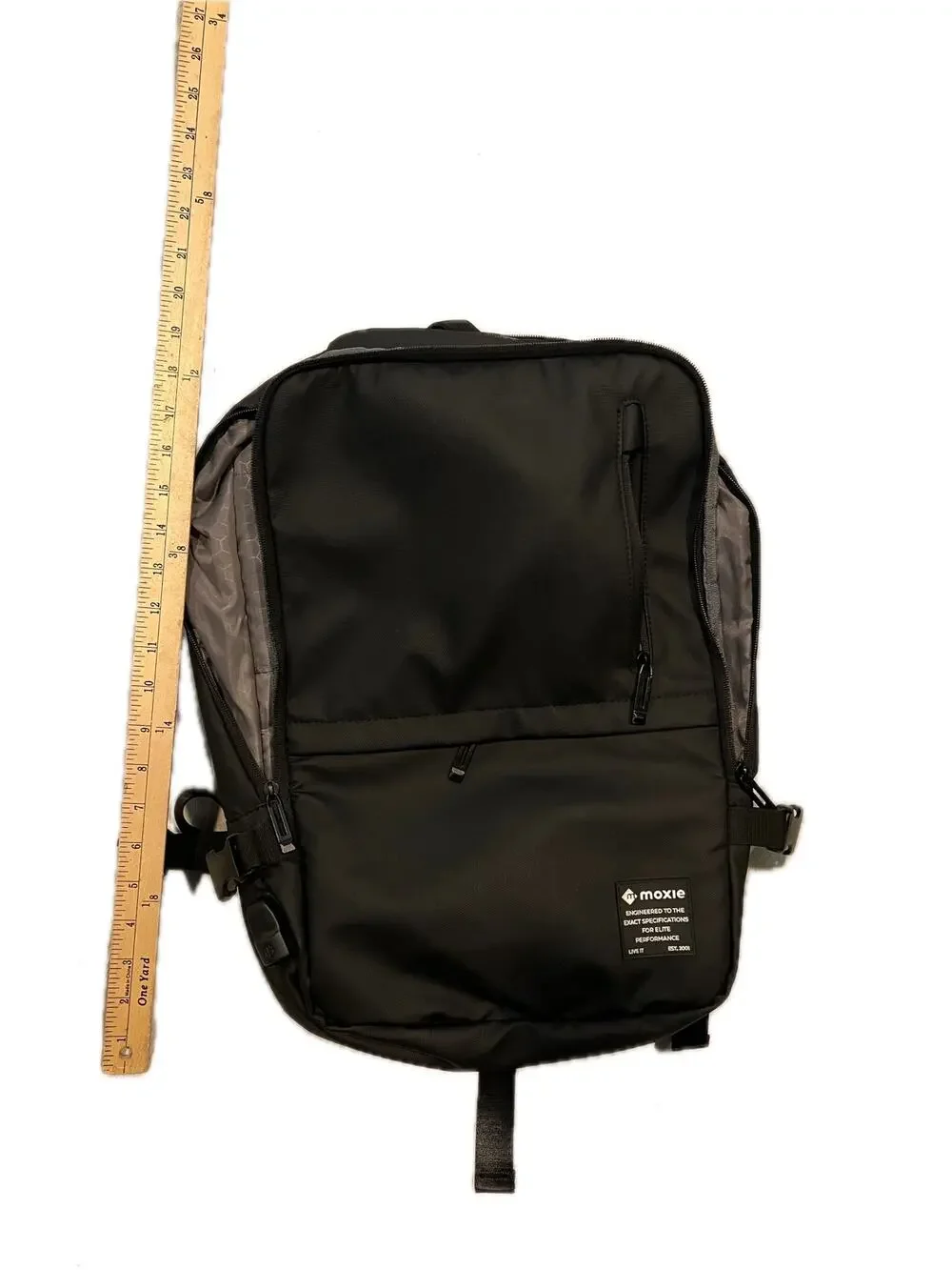 Moxie Black Padded Computer Backpack
